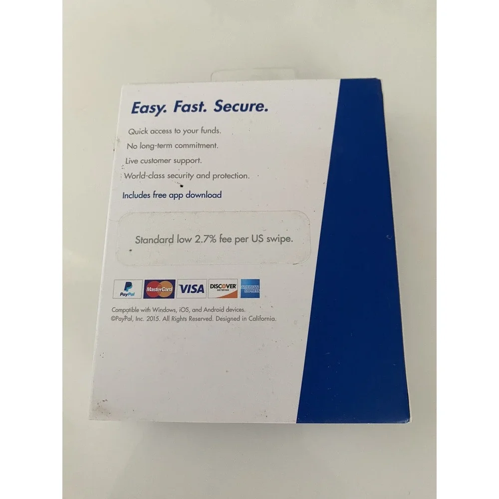 PayPal Mobile Credit‎ Card Reader MasterCard Visa Discover American Express NIB